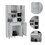 Tigard 1-Shelf 1-Drawer Pantry Cabinet White B062S00128