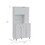 Tigard 1-Shelf 1-Drawer Pantry Cabinet White B062S00128