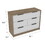 Longhill 6-Drawer Rectangle Dresser Pine and White B062S00143