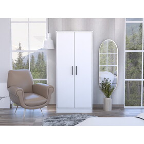 Conway Rectangle Armoire White B062S00178