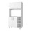 Ralston 7-Shelf 4-Door 2-piece Kitchen Set, Kitchen Island and Pantry Cabinet White and Walnut B062S00210