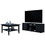 Bernal 2-Door 7-Shelf 2-piece Living Room Set, Coffee Table and TV Stand Black B062S00214