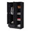 Cimarron 2-Door Armoire with Open Compartment Black B062S00245
