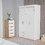 Cozad 2-Piece Bedroom Set, Armoire + Dresser, White and Light Oak B062S00258