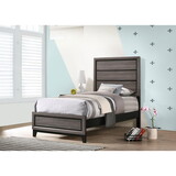 Carina Grey Oak Twin Panel Bed B062S00288