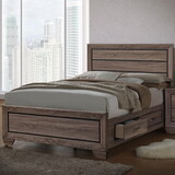 Oatfield Washed Taupe Queen Storage Bed B062S00299