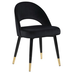 Sophie Black Arched Back Side Chairs (Set of 2) B062S00321