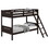 Orman Espresso Twin/Twin Bunk Bed with Built-in Ladder B062S00336