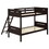 Orman Espresso Twin/Twin Bunk Bed with Built-in Ladder B062S00336