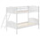 Bloedell White Twin/Twin Bunk Bed with Arched Headboard B062S00342