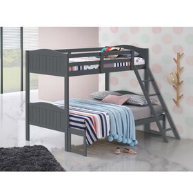 Bloedell Grey Twin/Full Bunk Bed with Arched Headboard P-B062S00345