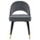 Sophie Grey and Black Arched Back Side Chairs (Set of 2) B062S00357