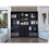 Elgin Black 3 Piece Living Room Set with 3 Bookcases