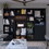 Benjamin Black 4 Piece Living Room Set with 4 Bookcases