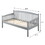 Grey Slatted Back Twin Daybed B062S00453