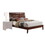 Brown Cherry Queen Sleigh Bed B062S00456