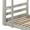 Light Grey Twin Triple Bunk Bed B062S00460