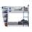 Sky Blue and White Twin/Twin Boat-shaped Bunk Bed B062S00461