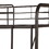 Sandy Black Twin over Full Bunk Bed with Built-in Ladder B062S00464