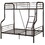 Sandy Black Twin over Full Bunk Bed with Built-in Ladder B062S00464