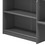Grey Twin Loft Bed with Built-in Drawers and Bookshelf B062S00470
