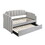 Dove Grey Tufted Back Twin Daybed with Trundle B062S00473