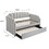 Dove Grey Tufted Back Twin Daybed with Trundle B062S00473