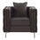 Dark Grey Tufted Pillow Back Accent Chair B062S00481