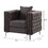 Dark Grey Tufted Pillow Back Accent Chair B062S00481