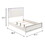 White Queen Bed with LED Lighting Headboard B062S00485