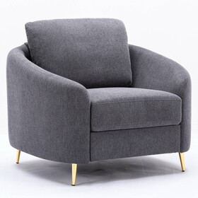 Grey Loose Back Accent Chair B062S00490