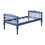 Blue Twin over Twin Bunk Bed with Built-in Ladder B062S00491