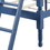 Blue Twin over Twin Bunk Bed with Built-in Ladder B062S00491