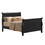 B062S00495 Black+Wood+Box Spring Required+Queen+Wood