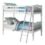 White Twin over Twin Bunk Bed B062S00504