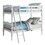 White Twin over Twin Bunk Bed B062S00504