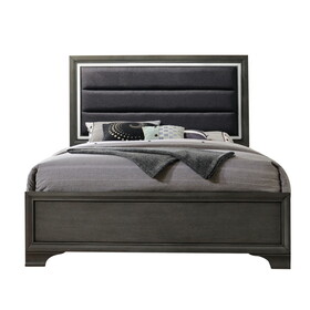 Black and Grey Queen Bed B062S00516