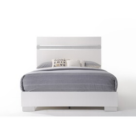 White High Gloss Queen Bed B062S00519