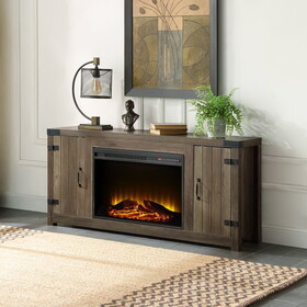 Rustic Oak Fireplace B062S00520