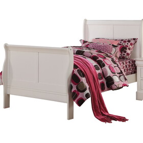 White Twin Sleigh Bed P-B062S00524