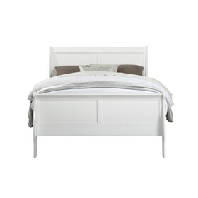 White Full Bed B062S00532