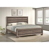 Oatfield Washed Taupe Panel Eastern King Bed with Slat B062S00657