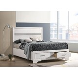 Urbana White Full Storage Panel Bed