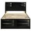 Jazz Black Queen Storage Bed B062S00936