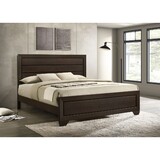 Villeparisis Dark Cocoa Eastern King Panel Bed B062S01088