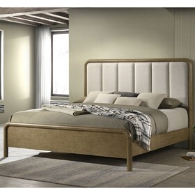 Tully Nutmeg Upholstered Queen Bed B062S01285