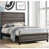 Cabrillo Grey Oak Wood Full Panel Bed B062S01321