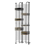 Nestable 100 CD Tower- Gunmetal color w/ metal balls B06481241