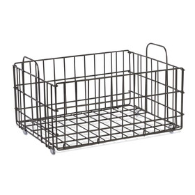 Basket - Wire / Charcoal gray B06481251