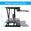 Atlantic Height Adjustable Large Standing Desk Converter, Black - Gas Spring, Desktop Riser B06481298